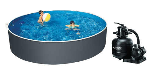 Kruhový plechový bazén Marimex včetně pískové filtrace