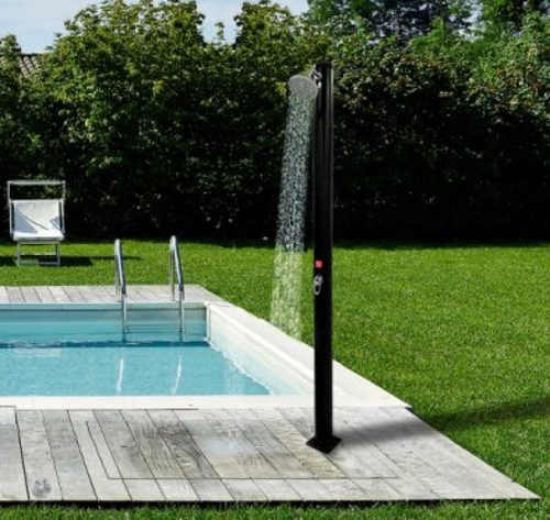 Solární sprcha Hometrade 20 litrů k zapuštěnému zahradnímu bazénu