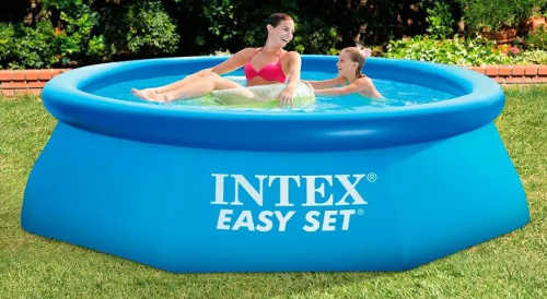 Menší nadzemní zahradní bazén Intex Easy Set 2,44 x 0,76 m