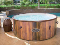 Nafukovací vířivý bazén spa 1,80m X 0,66m - dřevěný vzhled