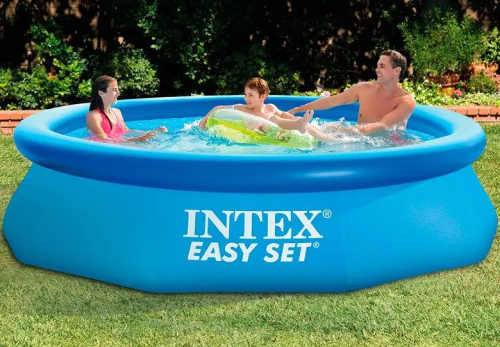 Samonosný nadzemní bazén s nafukovacím horním lemem Intex Easy Set 3,05 x 0,76 m