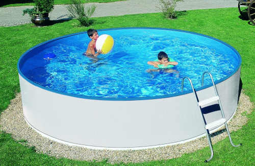 moderní kruhový nadzemní typ bazénu