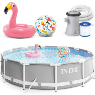 Kvalitní kruhový bazén Intex s příslušenstvím