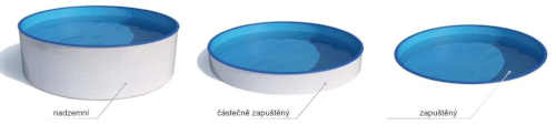 kruhový velký bazén z kvalitního materiálu