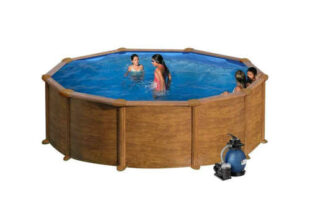 Celoroční nadzemní kruhový bazén s filtrací