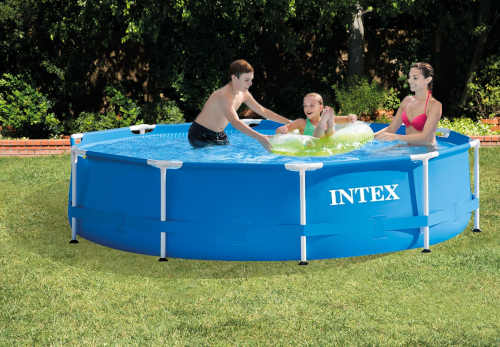 kruhový bazén Intex s pevnou konstrukcí